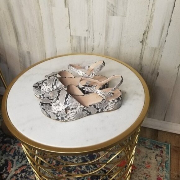 Kate Spade New York Women's Bunton Snakeskin-Embossed Leather Flatform S… - Picture 4 of 6